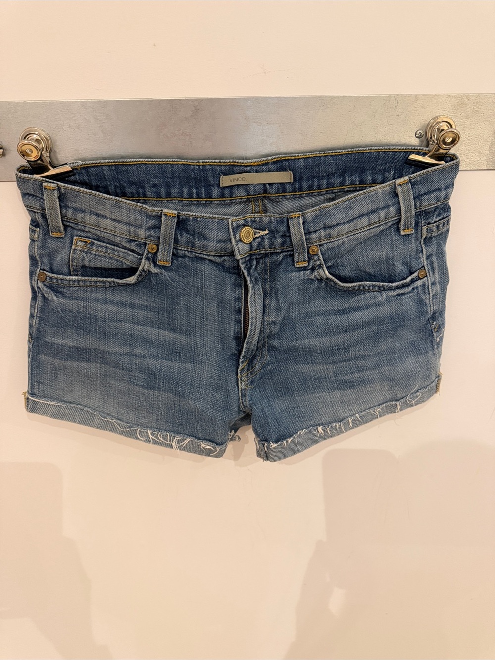 Vince Denim Low Rise Shorts - women’s size 28